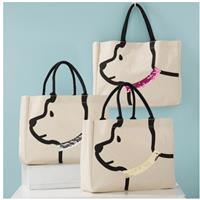 Puppy Cotton Tote Bags Wholesale