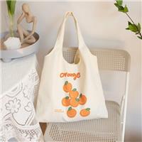 Fruit Print Wholesale Cotton Grocery Bags 