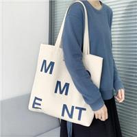 Letter Simple Cotton Tote Bags Wholesale