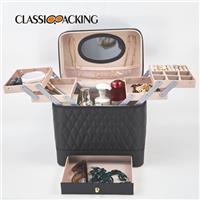 Portable Wholesale Black Cosmetic Box