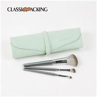 light green makeup brush roll organizer