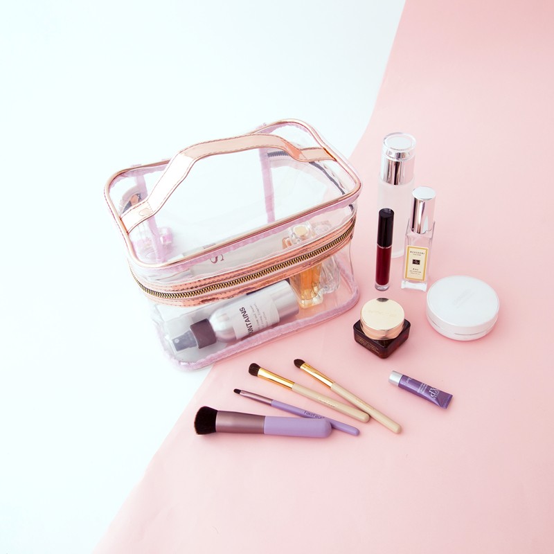 Makeup Bag With Brush Organizer