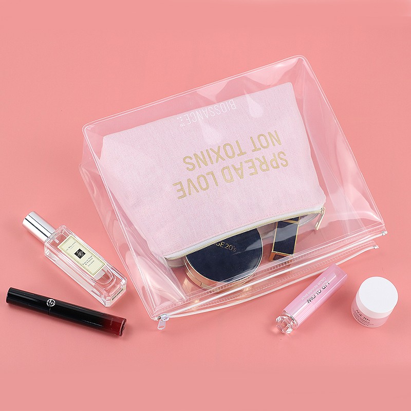 Clear Cosmetic Bag Set