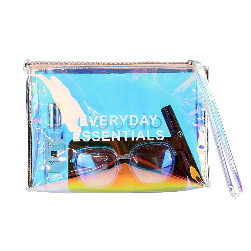 holographic makeup pouch