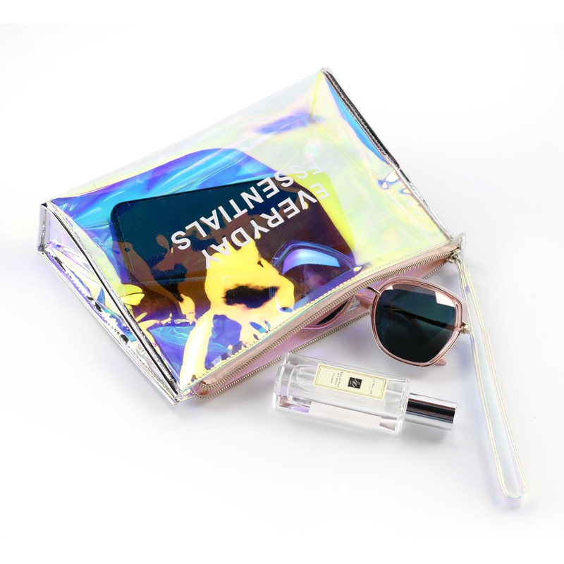 holographic makeup pouch