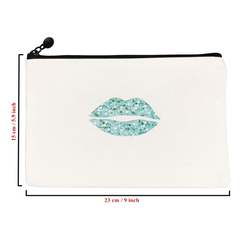 cosmetic bag with lips