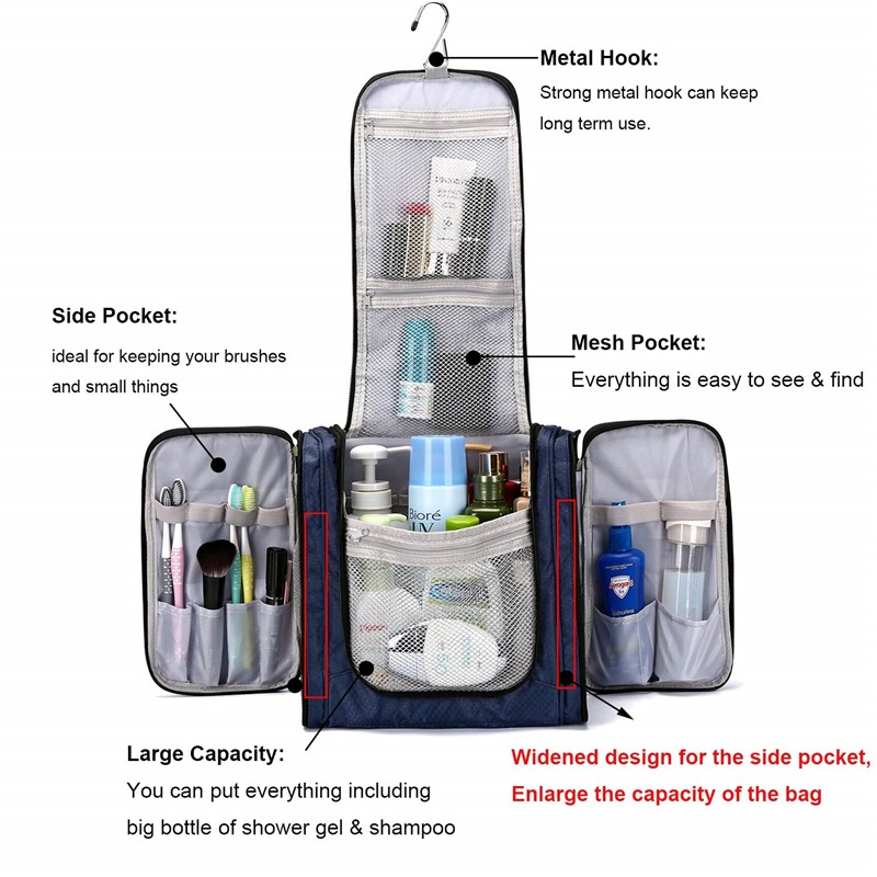 men's hanging travel toiletry bag