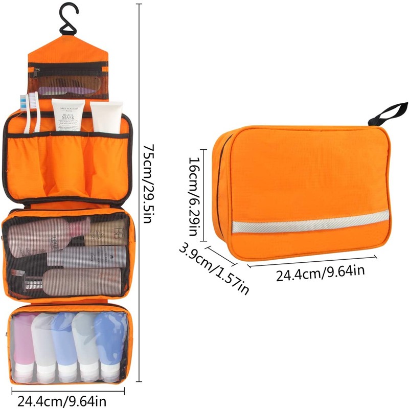 waterproof hanging travel toiletry bag