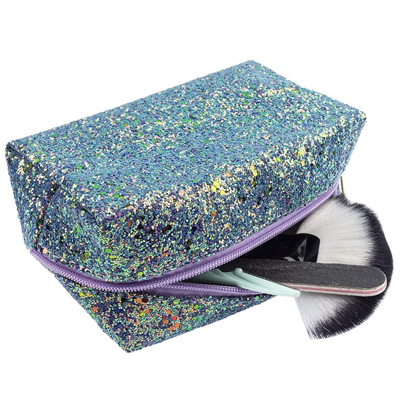 glitter makeup bag wholessale