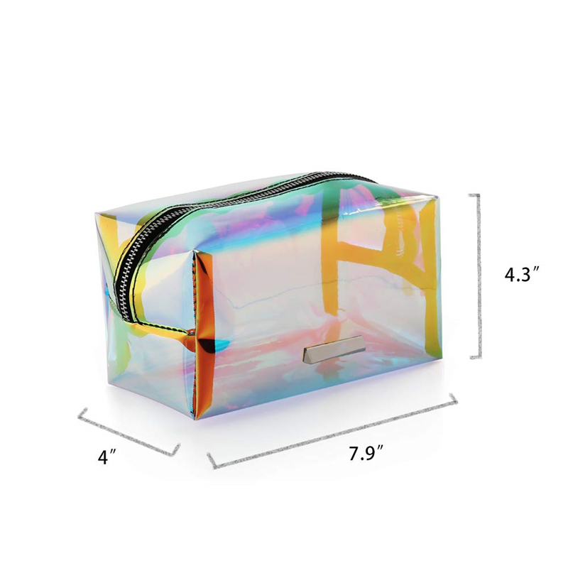 custom hologram cosmetic pouch