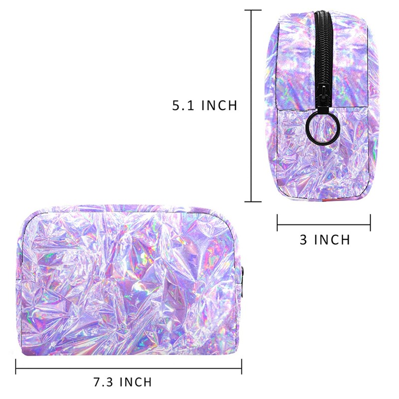 Custom Holographic Makeup Travel Bag