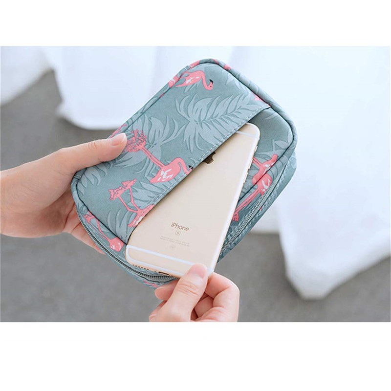 women's travel canvas makeup bag