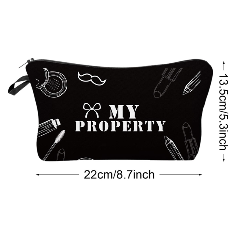 custom canvas toiletry pouch