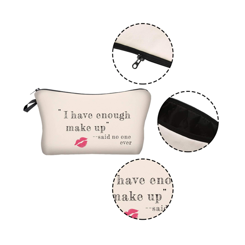 custom canvas toiletry pouch