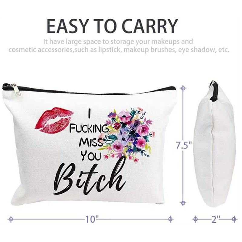 cute cosmetic canvas bag