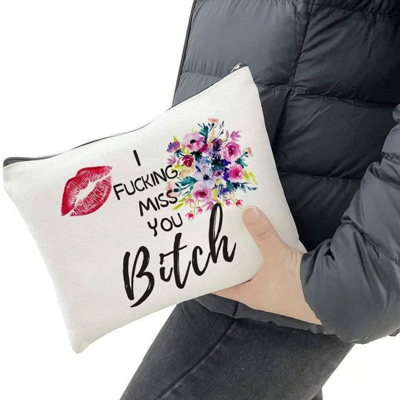 cute cosmetic canvas bag