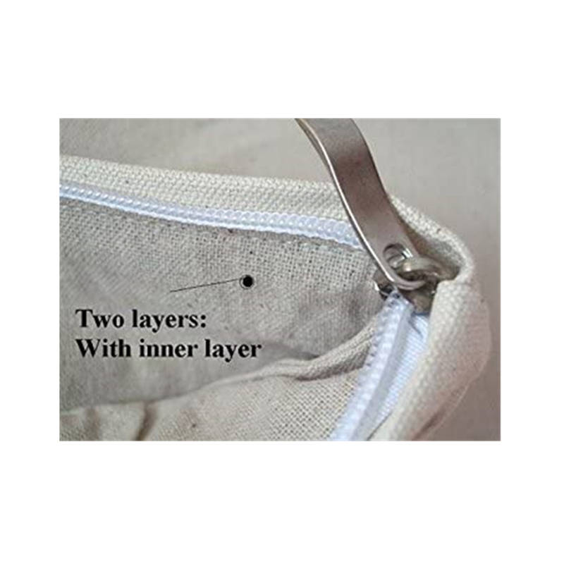 travel canvas cosmetic pouch