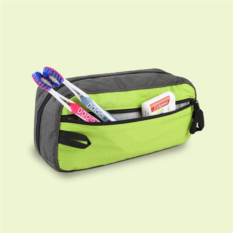 sustainable travel cosmetic pouch