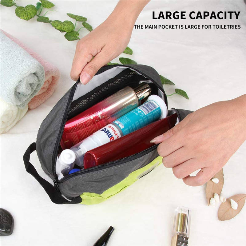 sustainable travel cosmetic pouch