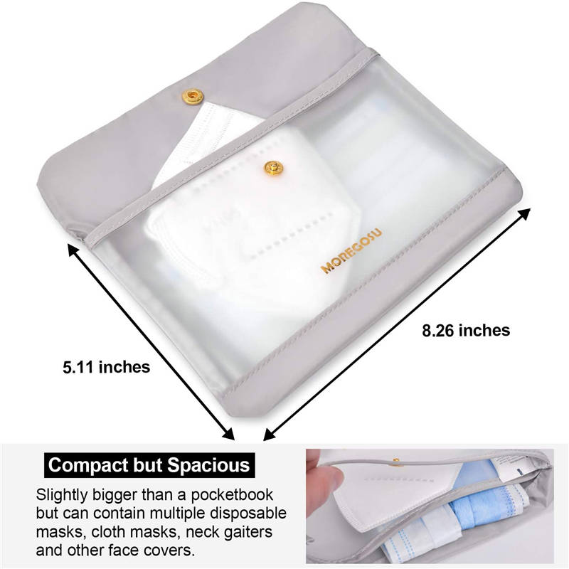 trendy white cosmetic bag