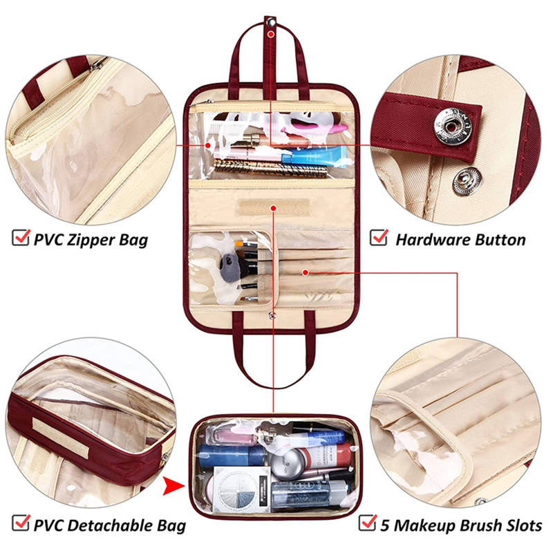 portable toiletry cosmetic bag