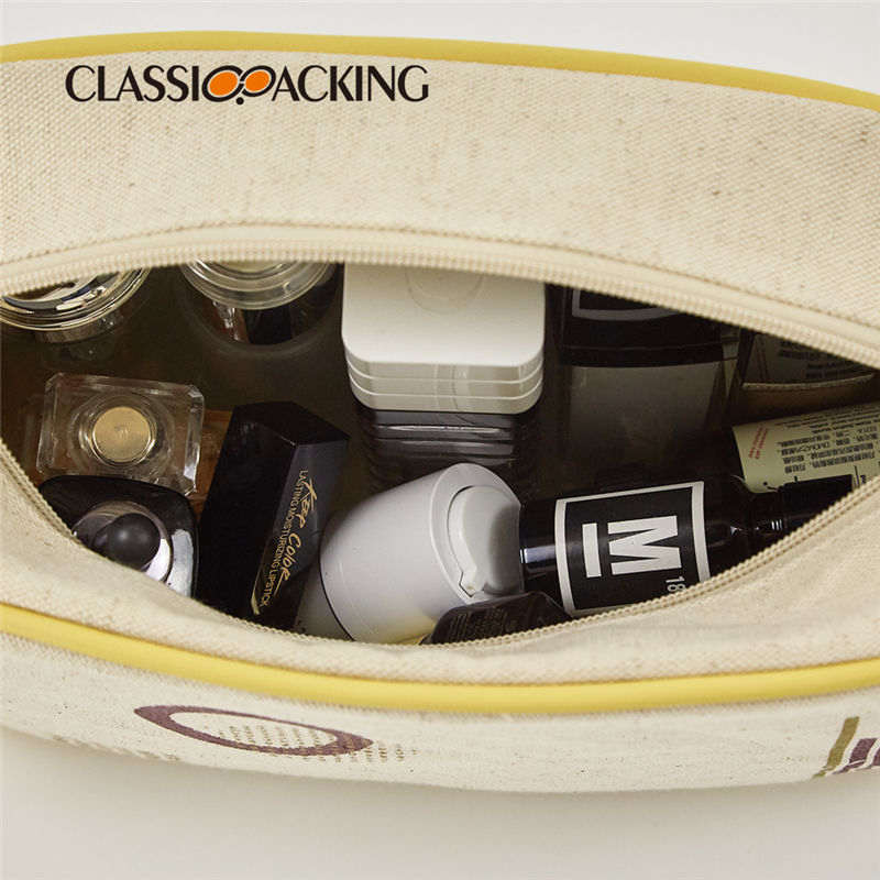 luxury canvas cosmetic bag