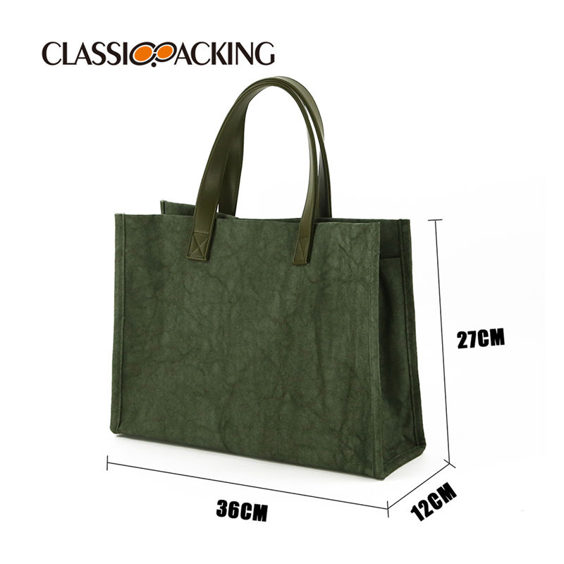 tote bag with shoulder-length straps