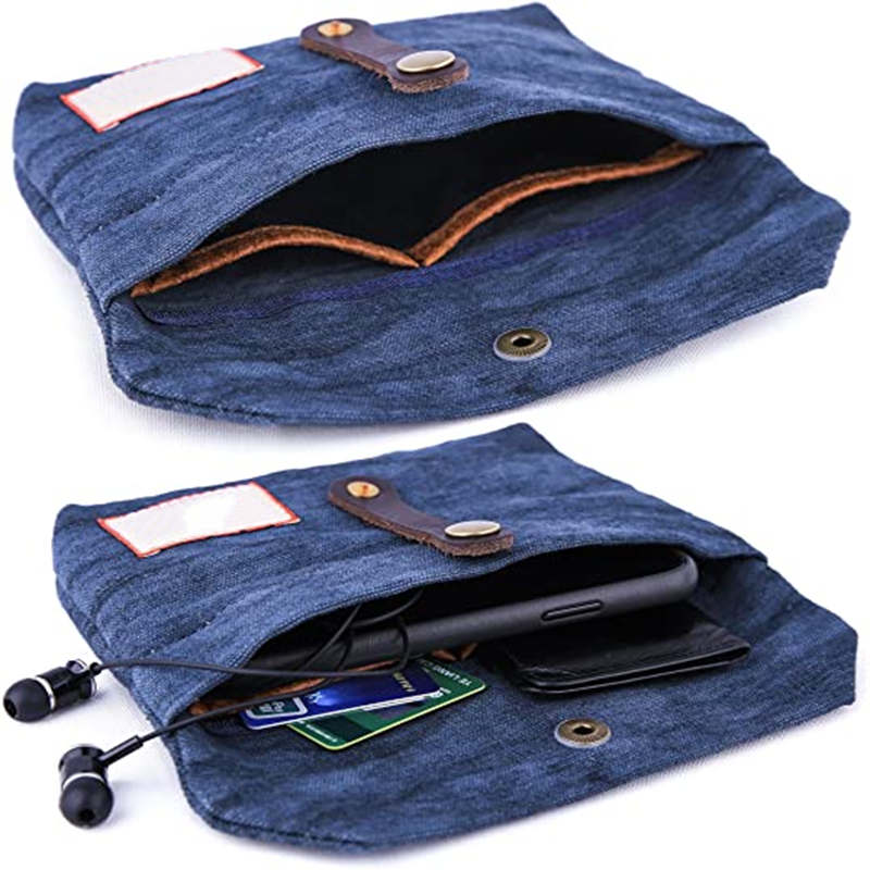 coin pouch with metal button