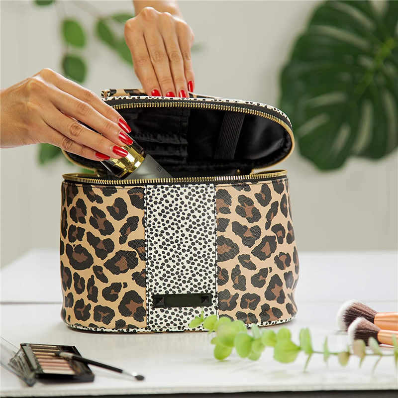 animal print cosmetic case