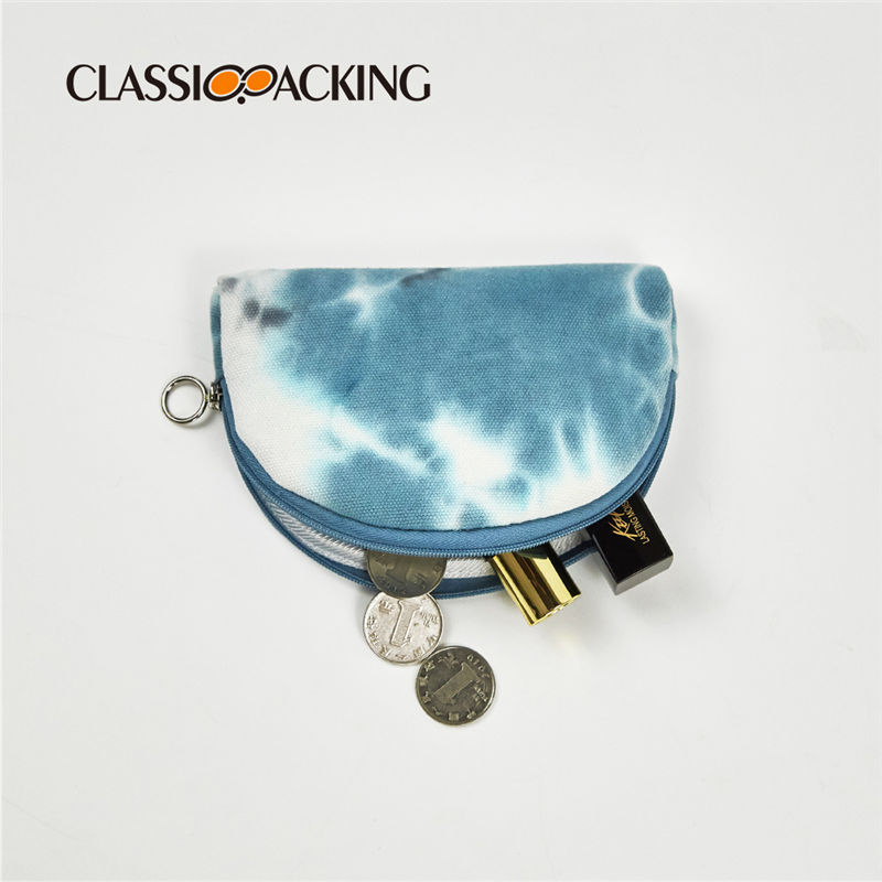 luxury canvas coin purse