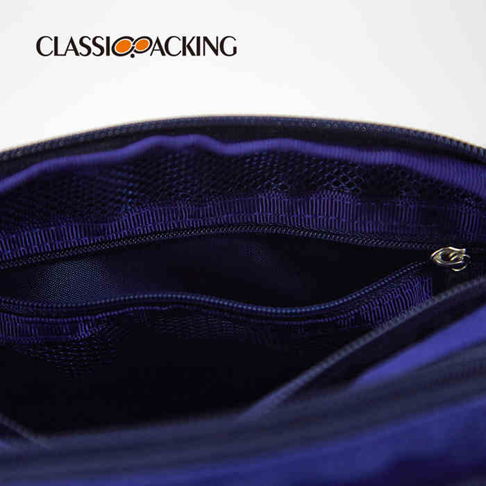 with 3 Separate Zipper Compartments