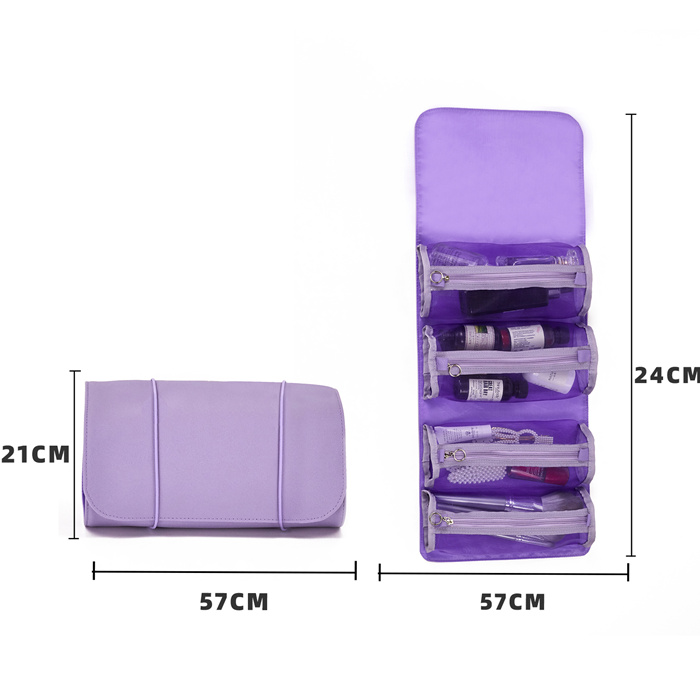 Hanging Roll-Up Makeup Bag 