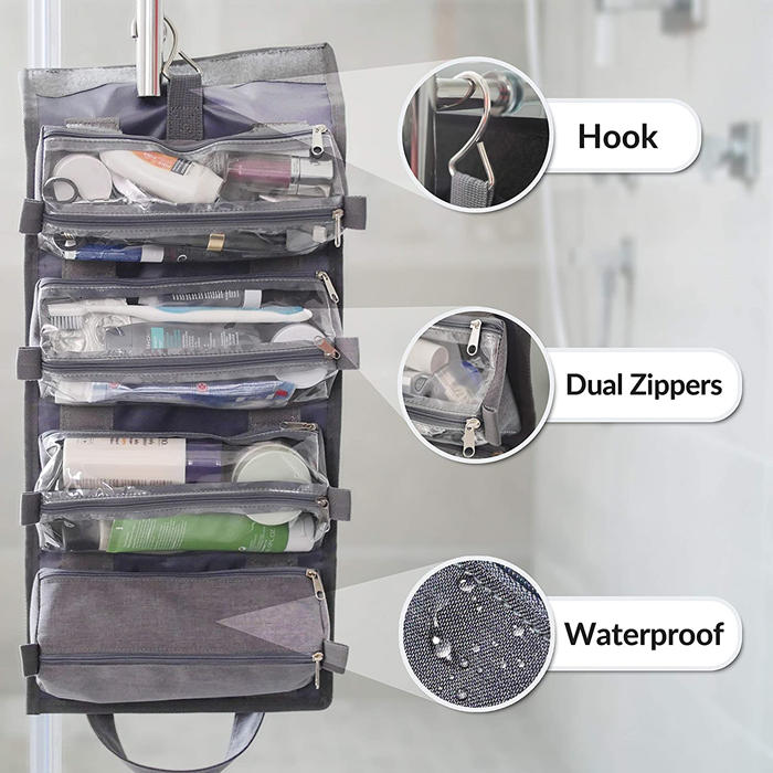 4-in-1 Hanging Toiletry Bag