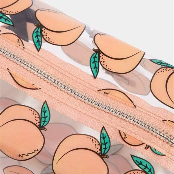 peachy makeup bag