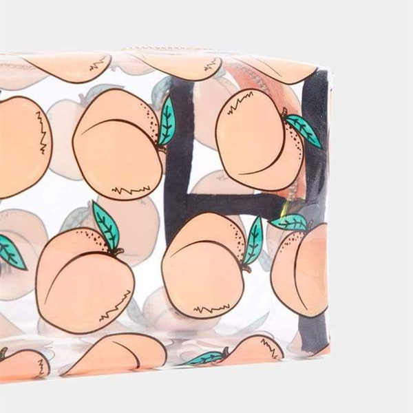 peachy makeup bag