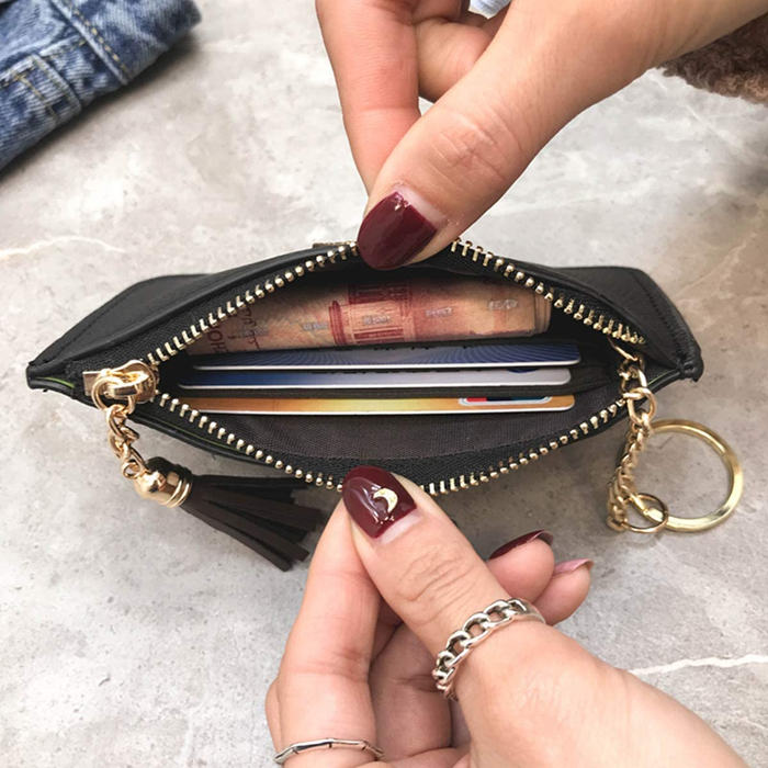 Coin purse with key chain