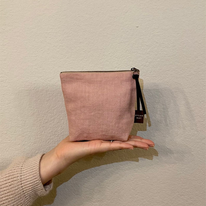 Natural Linen Coin Pouch