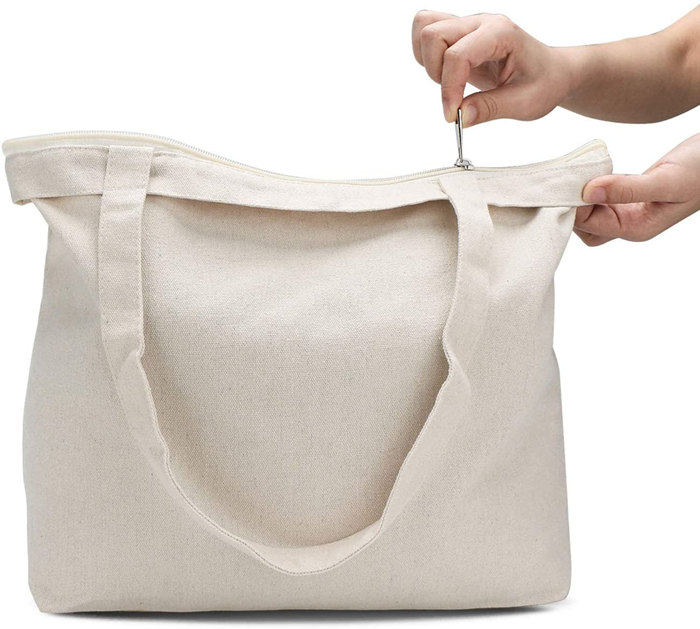 canvas bag with zipper bulk