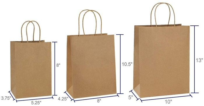 Kraft Paper Shopping Bags