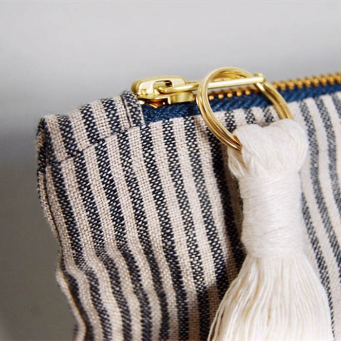 zipper linen pouches wholesale