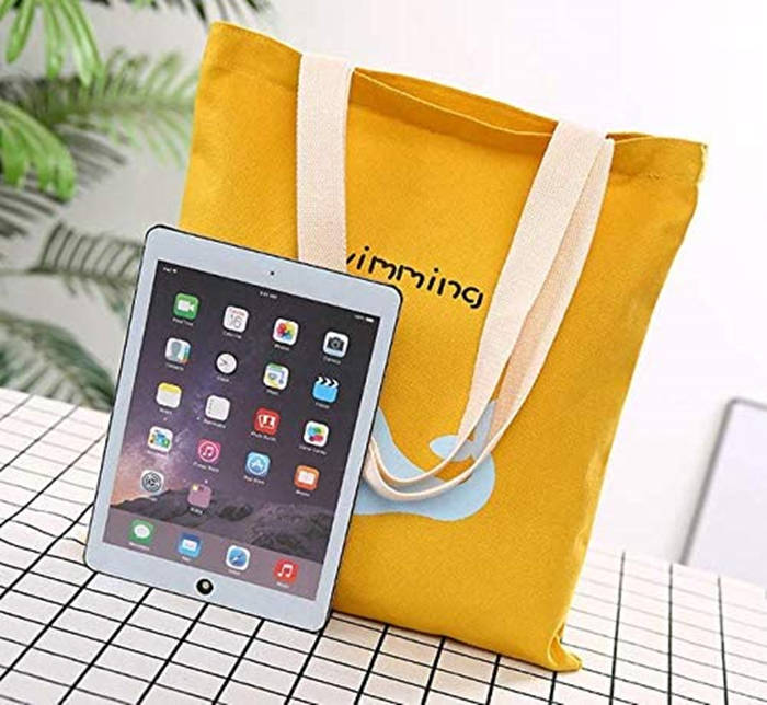 Yellow Cotton Shopping Bags Wholesale