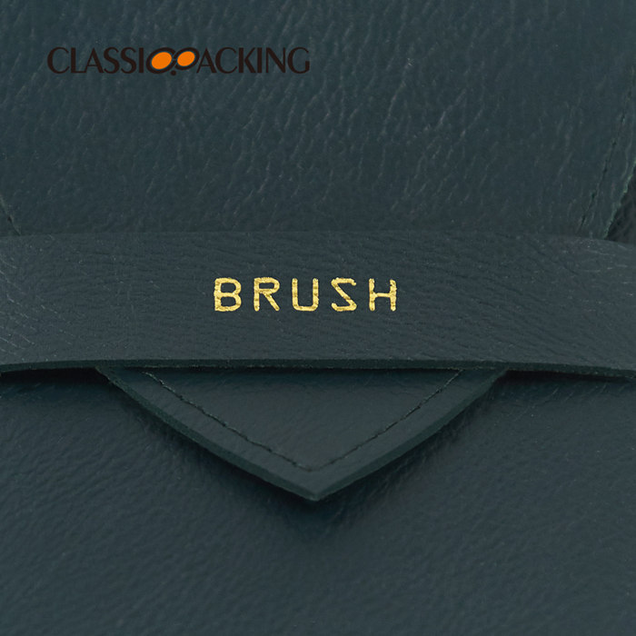 small makeup brush bag logo printing